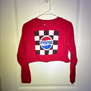 Pepsi Red Checkered Logo Shirt